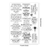 Craspire Scripture Religion Clear Silicone Stamp Seal for Card Making Decoration and DIY Scrapbooking