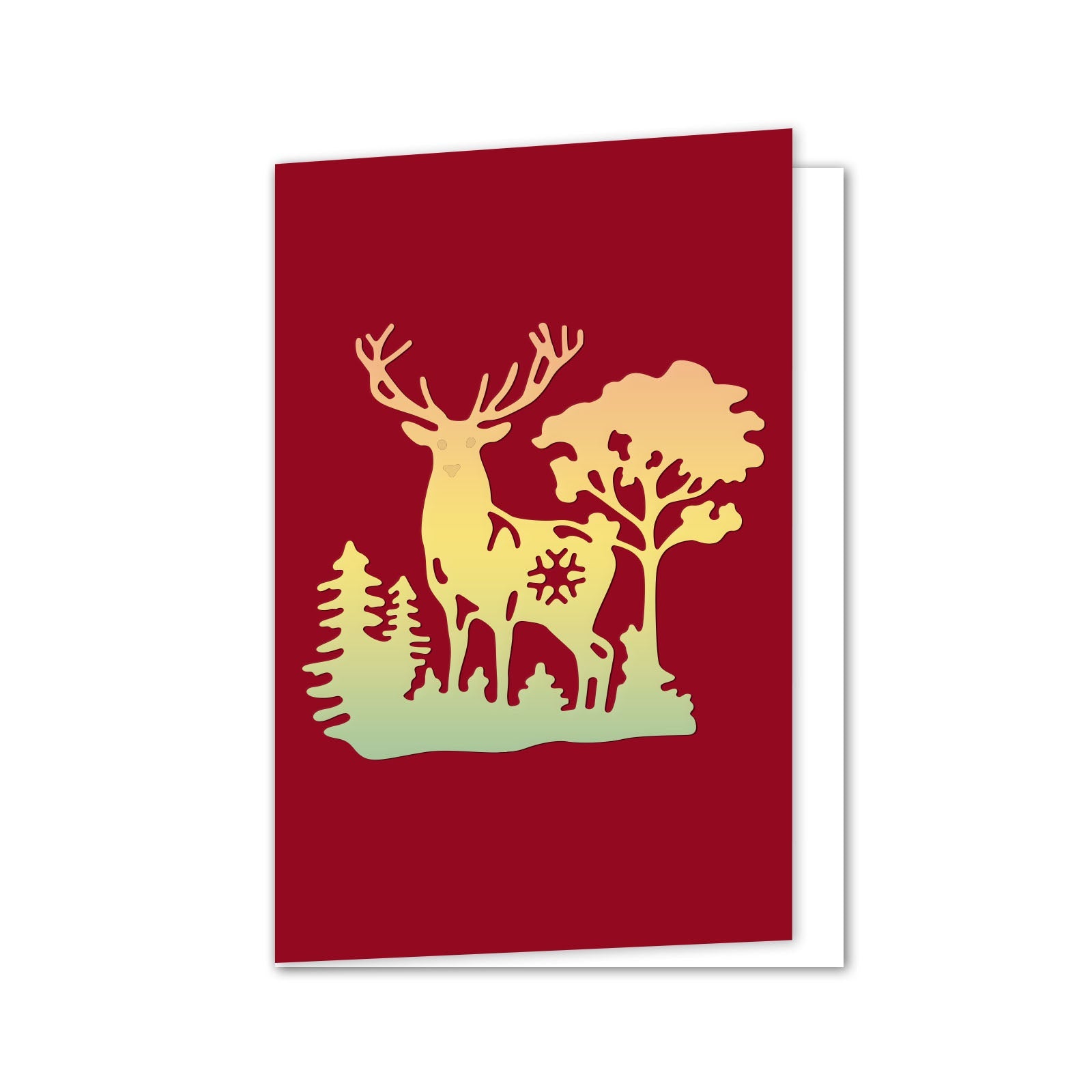 CRASPIRE Christmas Elk Carbon Steel Cutting Dies Stencils, for DIY Scrapbooking/Photo Album, Decorative Embossing DIY Paper Card