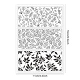 Craspire Leaves Background Clear Silicone Stamp Seal for Card Making Decoration and DIY Scrapbooking