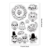 Craspire Autumn, Owl, Pumpkin, Thanksgiving, Harvest, Turkey, Cornucopia Clear Silicone Stamp Seal for Card Making Decoration and DIY Scrapbooking