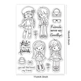 Craspire Friends, Fashion, Greetings Clear Silicone Stamp Seal for Card Making Decoration and DIY Scrapbooking