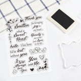 Craspire Love Message, Love Elements, Wishes, Corners Clear Silicone Stamp Seal for Card Making Decoration and DIY Scrapbooking