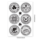 Craspire Happy St. Patrick's Day Clear Silicone Stamp Seal for Card Making Decoration and DIY Scrapbooking