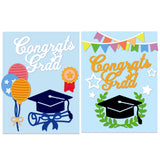 CRASPIRE Graduation, Party, Bachelor Cap, Balloons Carbon Steel Cutting Dies Stencils, for DIY Scrapbooking/Photo Album, Decorative Embossing DIY Paper Card