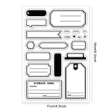 Craspire Label, Frame Clear Silicone Stamp Seal for Card Making Decoration and DIY Scrapbooking