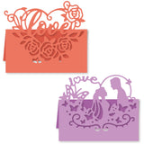 CRASPIRE 3D Love Hearts, Valentine's Day, Wedding, Roses, Butterflies Carbon Steel Cutting Dies Stencils, for DIY Scrapbooking/Photo Album, Decorative Embossing DIY Paper Card