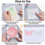 Craspire Chinese Zodiac, Vintage Pattern, Corner TPR Stamp Silicone Stamp Seal for Card Making Decoration and DIY Scrapbooking