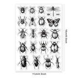 Craspire Insect Clear Stamps Seal for Card Making Decoration and DIY Scrapbooking