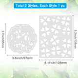 CRASPIRE St. Patrick's Day Background Frame Carbon Steel Cutting Dies Stencils, for DIY Scrapbooking/Photo Album, Decorative Embossing DIY Paper Card