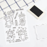 Craspire Cows Clear Silicone Stamp Seal for Card Making Decoration and DIY Scrapbooking