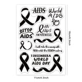 Craspire AIDS Awareness Day, Disease, Greeting Clear Silicone Stamp Seal for Card Making Decoration and DIY Scrapbooking
