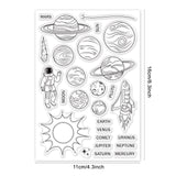 Craspire Planet Clear Silicone Stamp Seal for Card Making Decoration and DIY Scrapbooking
