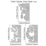 CRASPIRE Christmas, Elk, Garland, Lantern, Corner Carbon Steel Cutting Dies Stencils, for DIY Scrapbooking/Photo Album, Decorative Embossing DIY Paper Card