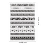 Craspire Chinese, Seamless Lace, Corner Clear Stamps Seal for Card Making Decoration and DIY Scrapbooking