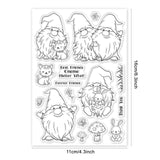 Craspire Gnomes and Friends Clear Silicone Stamp Seal for Card Making Decoration and DIY Scrapbooking