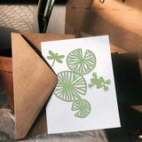 CRASPIRE Frog, Water Lily, Lotus Leaf, Reed Carbon Steel Cutting Dies Stencils, for DIY Scrapbooking/Photo Album, Decorative Embossing DIY Paper Card
