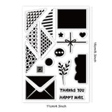 Craspire Envelope Stamps Silicone Stamp Seal for Card Making Decoration and DIY Scrapbooking