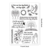 Craspire Bible, Scripture, Christianity, Faith, Religion, Dove, Cross, Lily Stamps Silicone Stamp Seal for Card Making Decoration and DIY Scrapbooking