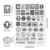 Craspire Vintage Stamps, Letters, Postcards Stamps Silicone Stamp Seal for Card Making Decoration and DIY Scrapbooking