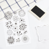 Craspire Fireworks, Festival, New Year, Stars Clear Stamps Silicone Stamp Seal for Card Making Decoration and DIY Scrapbooking