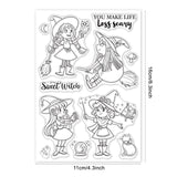Craspire Witch Day Clear Silicone Stamp Seal for Card Making Decoration and DIY Scrapbooking