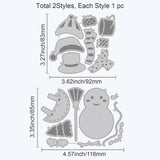 CRASPIRE Snowman Carbon Steel Cutting Dies Stencils, for DIY Scrapbooking/Photo Album, Decorative Embossing DIY Paper Card