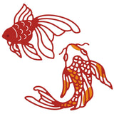 CRASPIRE Koi, Goldfish, Bubbles Carbon Steel Cutting Dies Stencils, for DIY Scrapbooking/Photo Album, Decorative Embossing DIY Paper Card