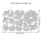 CRASPIRE Peony Carbon Steel Cutting Dies Stencils, for DIY Scrapbooking/Photo Album, Decorative Embossing DIY Paper Card