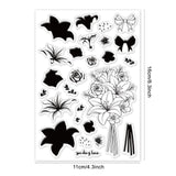 Craspire Lily Bouquet, Layered Bouquet Clear Silicone Stamp Seal for Card Making Decoration and DIY Scrapbooking