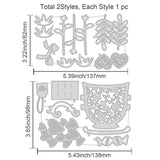 CRASPIRE Coffee Cup, Flowers Carbon Steel Cutting Dies Stencils, for DIY Scrapbooking/Photo Album, Decorative Embossing DIY Paper Card