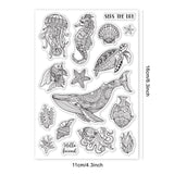 Craspire Sea Life, Whale, Turtle Clear Stamps Silicone Stamp Seal for Card Making Decoration and DIY Scrapbooking
