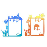 CRASPIRE Giraffe, Frame, Sun, Moon, Stars, Clouds, Pendant, Butterfly Carbon Steel Cutting Dies Stencils, for DIY Scrapbooking/Photo Album, Decorative Embossing DIY Paper Card