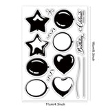 Craspire Layering Balloon Clear Silicone Stamp Seal for Card Making Decoration and DIY Scrapbooking