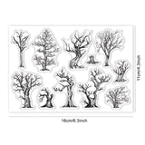 CRASPIRE Halloween, Trees, Nature Wood, Branches, Forest Clear Silicone Stamp Seal for Card Making Decoration and DIY Scrapbooking