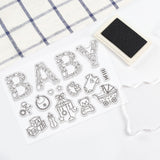 Craspire Baby Toys, Baby Clear Silicone Stamp Seal for Card Making Decoration and DIY Scrapbooking