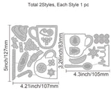 CRASPIRE Christmas Coffee Cup Carbon Steel Cutting Dies Stencils, for DIY Scrapbooking/Photo Album, Decorative Embossing DIY Paper Card