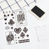 Craspire Cards, Poker, Hearts Clear Silicone Stamp Seal for Card Making Decoration and DIY Scrapbooking