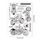 Craspire Motorcycle Travel Vehicle Blessings Clear Silicone Stamp Seal for Card Making Decoration and DIY Scrapbooking