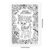 Craspire Elk, Light Strips, Holiday Wishes, Plant Borders, Snowflakes Clear Silicone Stamp Seal for Card Making Decoration and DIY Scrapbooking
