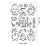 Craspire Gingerbread Man, Gingerbread House, Candy, Christmas Tree, Gifts Stamps Silicone Stamp Seal for Card Making Decoration and DIY Scrapbooking