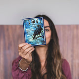 Craspire Custom PVC Plastic Clear Stamps, for DIY Scrapbooking, Photo Album Decorative, Cards Making, Raven Pattern, 160x110x3mm