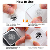 Craspire Vintage Portrait, Lady, Rose Stamps Silicone Stamp Seal for Card Making Decoration and DIY Scrapbooking