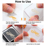Craspire Yarn, Knitting, Scissors Clear Stamps Seal for Card Making Decoration and DIY Scrapbooking