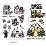 Craspire Custom PVC Plastic Clear Stamps, for DIY Scrapbooking, Photo Album Decorative, Cards Making, Gingerbread Man, 160x110x3mm