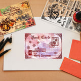 Craspire PVC Stamps, for DIY Scrapbooking, Photo Album Decorative, Cards Making, Stamp Sheets, Film Frame, Postcard Pattern, 21x14.8x0.3cm