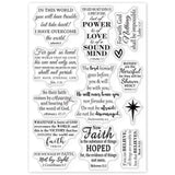 Craspire Scripture Religion Clear Silicone Stamp Seal for Card Making Decoration and DIY Scrapbooking