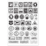 Craspire Vintage Stamps, Letters, Postcards Stamps Silicone Stamp Seal for Card Making Decoration and DIY Scrapbooking