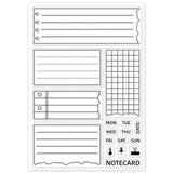 Craspire Planner, Sticky Note Clear Silicone Stamp Seal for Card Making Decoration and DIY Scrapbooking