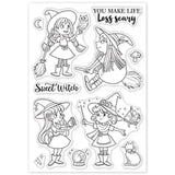 Craspire Witch Day Clear Silicone Stamp Seal for Card Making Decoration and DIY Scrapbooking