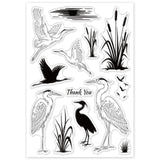 Craspire Heron, Wetlands Clear Silicone Stamp Seal for Card Making Decoration and DIY Scrapbooking